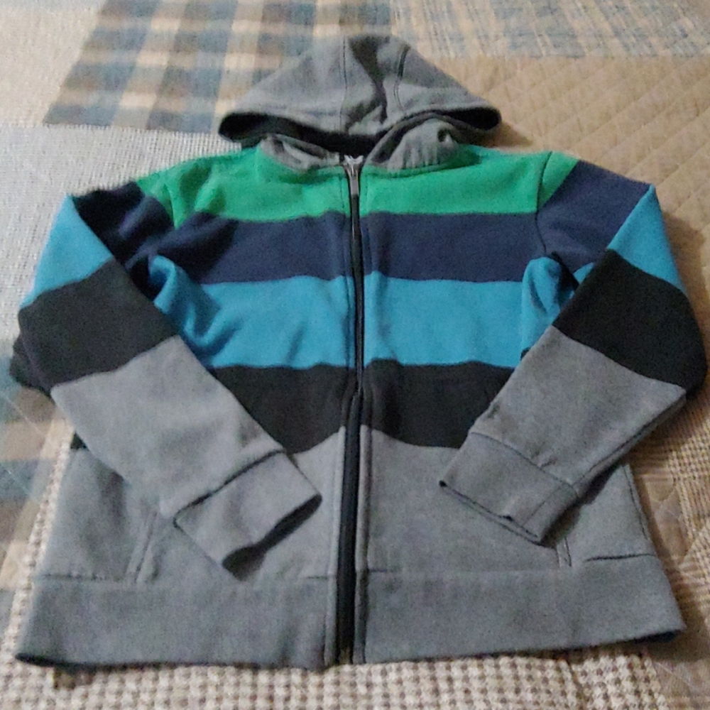 Youth boys zip jacket with hood